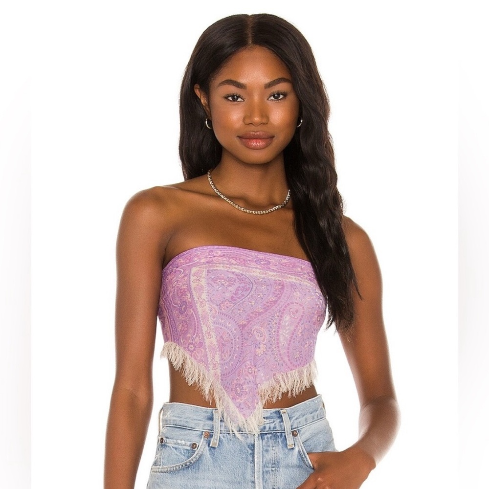 Spell Farrah Head Scarf in Lilac - Picture 4 of 12